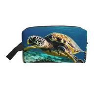 DRTGEDS Lord Howe Island Sea Turtle Trousse per cosmetici, borsa da viaggio per articoli da toeletta, borsa portaoggetti con cerniera, Tartaruga marina dell'isola di Lord Howe, Taglia unica