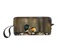 DRTGEDS Mallard Ducks - Piccola borsa da viaggio con cerniera, per cosmetici, elettronica portatile, Anatre reali, Taglia unica