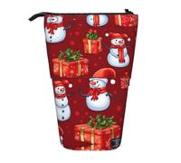 DRTGEDS Merry Christmas - Astuccio pop-up per matite e cosmetici, telescopico, organizer per trucchi