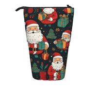 DRTGEDS Merry Christmas - Astuccio pop-up per matite e cosmetici, telescopico, organizer per trucchi