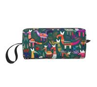 DRTGEDS Mexican Otomi Animal Zippered Small Bag, Mini Travel Makeup Carry Case, Cosmetic Bag, Portable Electronics, Animale Otomi messicano, Taglia unica