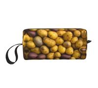 DRTGEDS Molte patate borse cosmetiche per le donne piccola borsa di trucco per la borsa del sacchetto di trucco del sacchetto di trucco di viaggio con la chiusura, Molte Patate, Taglia unica
