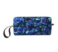 DRTGEDS Molte Rose Blu Borse Cosmetiche Per Le Donne Piccola Borsa Di Trucco Per La Borsa Per Il Trucco Della Borsa Di Trucco, Molte Rose Blu, Taglia unica