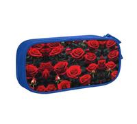 DRTGEDS Molte rose rosse astuccio grande capacità matita sacchetto penna borsa, cancelleria sacchetto penna caso per ufficio