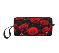 DRTGEDS Molte Rose Rosse Cosmetiche Borse Per Le Donne Piccola Borsa Di Trucco Per La Borsa Di Trucco Della Borsa Di Trucco, Molte Rose Rosse, Taglia unica
