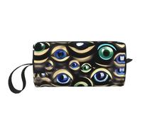 DRTGEDS Molti Evil Eyes Piccola Borsa con Cerniera Mini Viaggio Trucco Borsa Cosmetici Borsa Portatile Elettronica, Molti occhi malvagi, Taglia unica