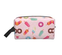 DRTGEDS Molti gelato colorato borsa da toilette per gli uomini, borsa portatile da viaggio per articoli da toeletta organizer, borsa da barba, piccolo sacchetto, Molti Gelati Colorati, Taglia unica