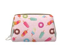 DRTGEDS Molti gelato colorato Viaggio Toiletry Bag,Makeup Bag Per Borsa Viaggio Trucco Sacchetto Mini Cosmetic Bag Per Le Donne, bianco, Taglia unica