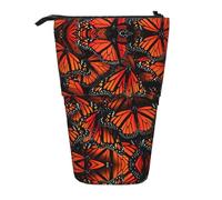DRTGEDS Monarch Butterflies, astuccio telescopico per cancelleria, portapenne, organizer per trucchi, astuccio per matite