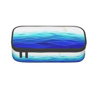 DRTGEDS Ocean Waves - Astuccio portamatite con barca a vela con uccelli, astuccio multi-slot, astuccio portatile, astuccio per penne colorate per ufficio, Oceano Onde Barca A Vela Con Uccelli