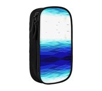 DRTGEDS Ocean Waves - Astuccio portamatite con barca a vela con uccelli, astuccio multi-slot, astuccio portatile, astuccio per penne colorate per ufficio