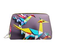 DRTGEDS Origami Multicolor Papercraft Gru Borse Cosmetiche Per Le Donne Piccola Borsa Trucco Per La Borsa Per Il Trucco Della Borsa Da Viaggio Sacchetto Di Trucco Sacchetto Di Truc, Bianco, One Size