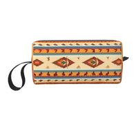 DRTGEDS Piccola borsa con cerniera, mini custodia da viaggio per trucco, borsa cosmetica, elettronica portatile, Nativi americani, Taglia unica