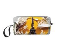DRTGEDS Piccola borsa con cerniera Torre Eiffel di Parigi, mini custodia da viaggio per trucco, borsa per cosmetici, elettronica portatile, Parigi Torre Eiffel 2, Taglia unica