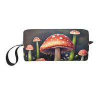 DRTGEDS Piccola borsa per pittura fungo con cerniera, mini borsa da viaggio trucco, borsa cosmetica, elettronica portatile, fungo da pittura, taglia unica, Fungo di m, taglia unica