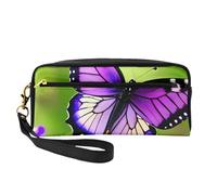 DRTGEDS Sacchetto di trucco viola farfalla borsa cosmetica da viaggio borse per il trucco per le donne astuccio organizer trucco oggetti essenziali da viaggio, Nero , Taglia unica