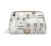 DRTGEDS Simpatica giraffa con occhiali da sole colorati borsa da toilette da viaggio, borsa per il trucco per borsa da viaggio mini borsa cosmetica per le donne, bianco, Taglia unica