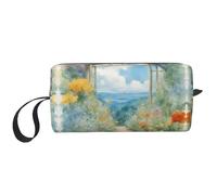 DRTGEDS Stagione Acquerelli Di Erbe Fiori Borse Cosmetiche Per Le Donne Piccola Borsa Di Trucco Per La Borsa Per Il Trucco Della Borsa Da Viaggio Con, Stagione Acquerelli Di Erbe Fiori, Taglia unica