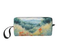 DRTGEDS Stagione acquerelli di fiori con cerniera piccola borsa, mini custodia da viaggio per trucco, borsa cosmetica, elettronica portatile, Stagione Acquerelli Di Fiori, Taglia unica