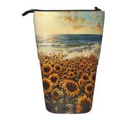 DRTGEDS Sunflowers Sea - Astuccio pop-up per matite e cosmetici, telescopico, organizer per trucchi