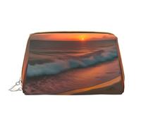 DRTGEDS Sunset At The Beach Borse Cosmetiche Per Le Donne Piccola Borsa Di Trucco Per La Borsa Di Trucco Della Borsa Di Trucco, bianco, Taglia unica