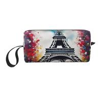DRTGEDS Torre Eiffel Parigi Pittura Borse Cosmetiche Per Le Donne Piccola Borsa di Trucco Per La Borsa Per Il Trucco Della Borsa Da, Pittura Torre Eiffel Parig, Taglia unica