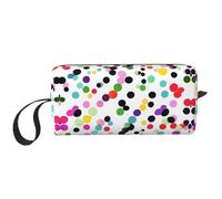 DRTGEDS Twister Pois borsa piccola con cerniera, mini custodia da viaggio per trucco, borsa cosmetica, elettronica portatile, Twister Pois, Taglia unica