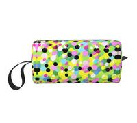 DRTGEDS Twister Pois Pattern Zippered Small Bag, Mini Travel Makeup Carry Case, Cosmetic Bag, Portable Electronics, Motivo a pois Twister, Taglia unica