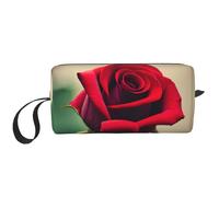 DRTGEDS Una Rosa Rossa Cosmetici Borse Per Le Donne Piccola Borsa Trucco Per La Borsa Per Il Trucco Della Borsa Da Viaggio Con, Una rosa rossa1, Taglia unica