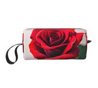 DRTGEDS Una Rosa Rossa Cosmetici Borse Per Le Donne Piccola Borsa Trucco Per La Borsa Per Il Trucco Della Borsa Da Viaggio Con, Una rosa rossa2, Taglia unica