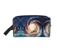 DRTGEDS Universe Milky Way Galaxy Trousse da toilette da uomo, portatile, da viaggio, borsa organizer per articoli da toeletta, borsa da barba, piccola borsa, Galassia della Via Lattea dell'Univer,