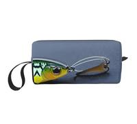 DRTGEDS Vari tipi di esche da pesca con cerniera piccola borsa, mini custodia da viaggio, borsa cosmetica, elettronica portatile, Vari tipi di esche da pesca, Taglia unica