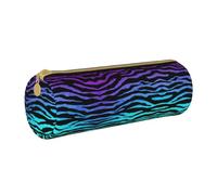 DRTGEDS Viola Blu Verde Camouflage Zebra Strisce Elegante Stampa Matita Roll Pouch,Astuccio Multifunzione Per Cancelleria Organizzatore Per Artigianato, Lavoro, bianco 1, Taglia unica, Moda