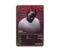 DRTRW Kendrick Lamar DAMN - Poster in metallo retrò, decorazione da parete per bar, grotta, bar, famiglia, garage, 20 x 30 cm