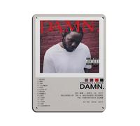 DRTRW Kendrick Lamar DAMN - Poster in metallo retrò, decorazione da parete per bar, grotta, bar, famiglia, garage, 30 x 40 cm