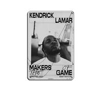 DRTRW Kendrick Lamar - Poster in metallo, stile retrò, decorazione da parete per bar, grotte, bar, famiglia, garage, 20 x 30 cm