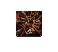 DRTRW Poster retrò in metallo con scritta "L'ultima cena con Gesù", decorazione da parete per bar, grotta, bar, famiglia, garage, 30 x 30 cm