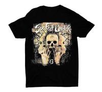 drtuERTTR 2005-Six-Feed-Under-13-Band-T-Shirt-Black-Skull-Graphic-Concert-Tour-Tee