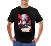 drtuERTTR Topaz - Honkai Star Rail V.1 Black Ver T-Shirt Summer Clothes Blue Archive Aesthetic Clothes Vintage Clothes Shirts Men Graphic