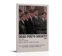 DRU I WQBRBH Dead Poets Society - Poster estetico da parete per soggiorno e camera da letto, stampa decorativa, 50 x 75 cm, stile cornice