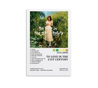 DRU I WQBRBH Lyn Lapid Album To Love in The 21st Century - Poster estetico da parete per soggiorno e camera da letto, stampa decorativa, 50 x 75 cm, senza cornice