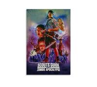 DRU I WQBRBH Poster artistico da parete con guida degli scouts all'apocalisse zombie, per soggiorno e camera da letto, stampa decorativa, 50 x 75 cm, senza cornice