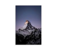 DRU I WQBRBH Poster decorativo da parete con cervino per soggiorno e camera da letto, stampa decorativa, 60 x 90 cm, senza cornice