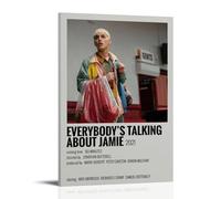 DRU I WQBRBH Poster decorativo da parete con immagine di Jamie, con scritta in lingua inglese "Everybody's Talking About Jamie", per soggiorno e camera da letto, 50 x 75 cm, stile cornice