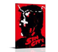 DRU I WQBRBH Poster decorativo da parete con immagine di Sin City, per soggiorno e camera da letto, 50 x 75 cm, stile cornice