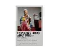 DRU I WQBRBH Poster decorativo da parete con scritta "Everybody's Talking About Jamie", per soggiorno e camera da letto, 50 x 75 cm, senza cornice