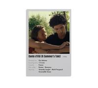 DRU I WQBRBH Poster decorativo da parete con stampa di Hot Summer Nights, per soggiorno e camera da letto, 40 x 60 cm, senza cornice