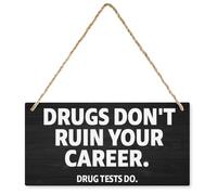 Drugs Don't Ruin Your Career Decorazione da parete, decorazione rustica da parete, decorazione per ufficio, targhe da parete, in legno, cartelli in legno, decorazione per bagno, decorazione da parete