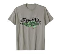 Druid Green Earth Art Druidry Maglietta, Uomo, Ardesia, L