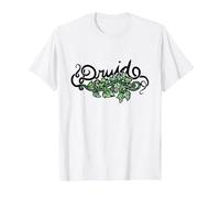 Druid Green Earth Art Druidry Maglietta, Uomo, Bianco, S